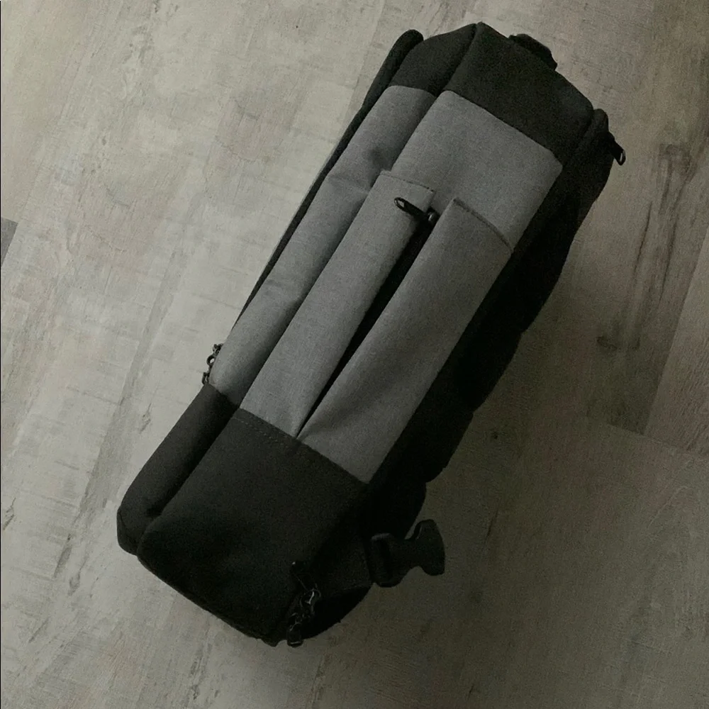 Standard Luggage Co. The Daily Backpack Black and Gray Convertible work/travel